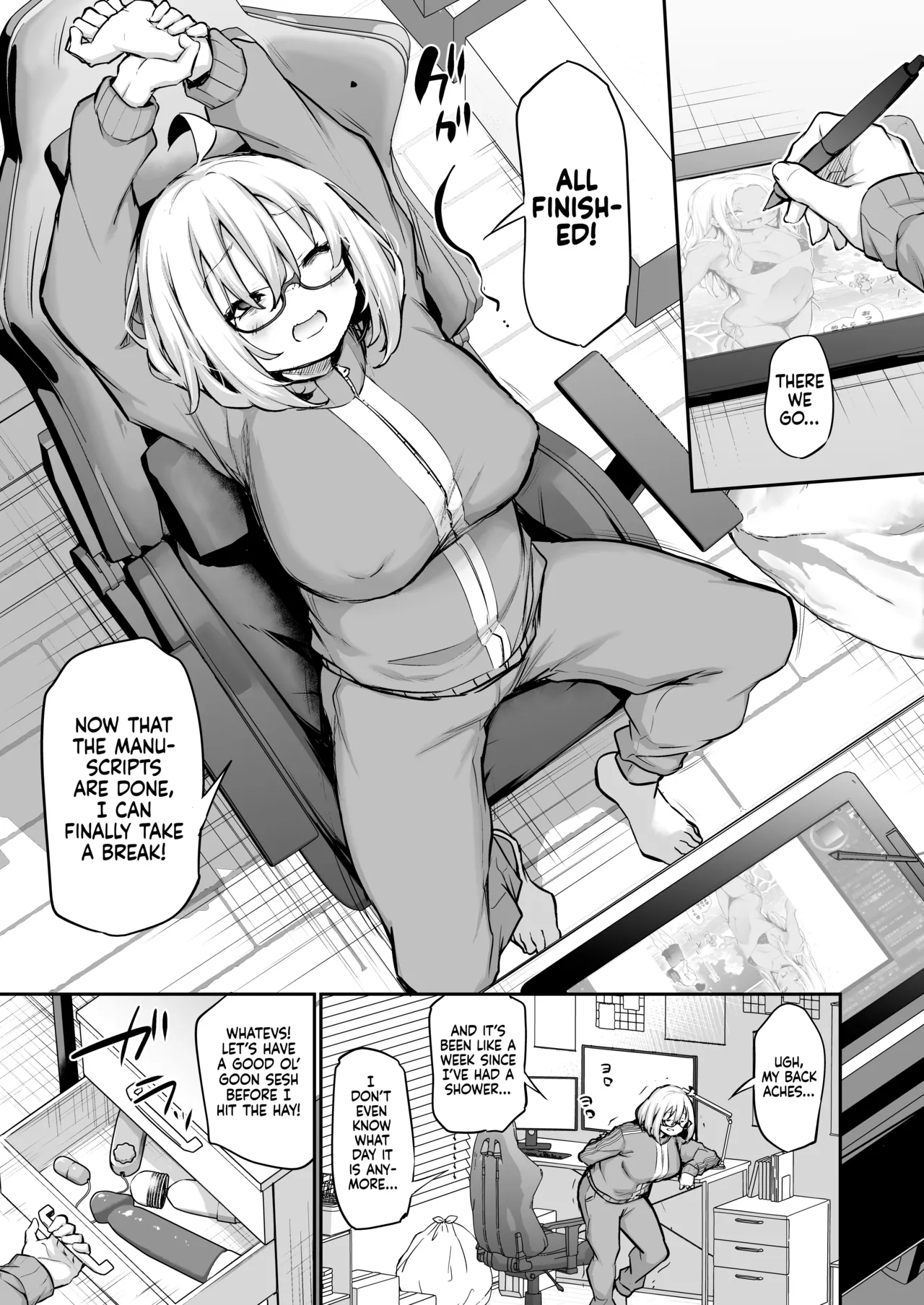 Hentai Manga Comic-A Shower-Hating, Shut-in Girlfailure Becomes a Woman From Her First Boyfriend's Cock!-Read-2